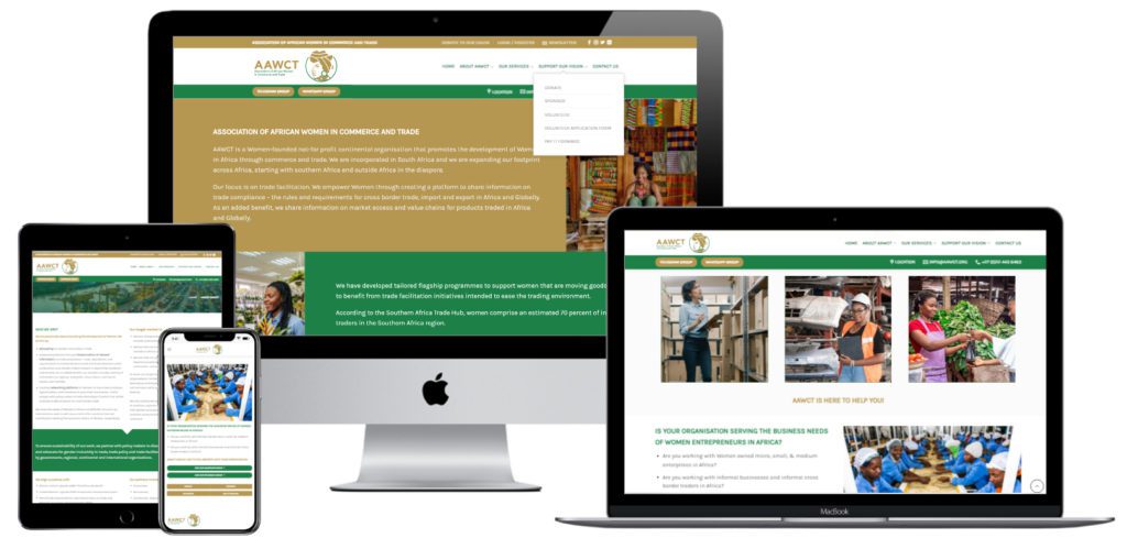 Association Of African Women In Commerce And Trade — website designed and developed by Online By Digital