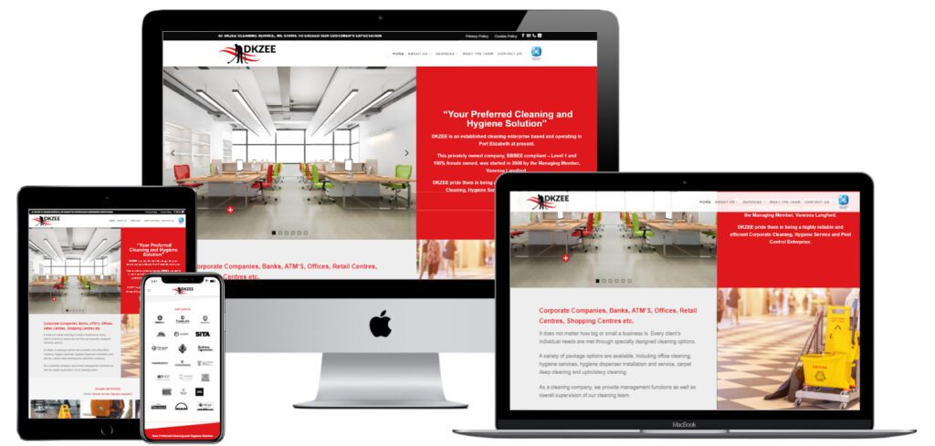 Dkzee Web Design — website designed and developed by Online By Digital
