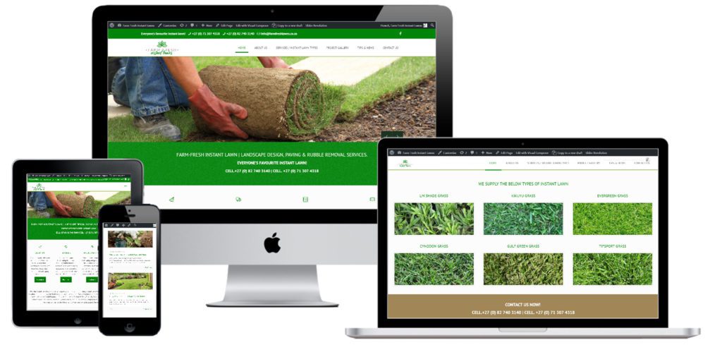 Farm Fresh Instant Lawn — website designed and developed by Online By Digital