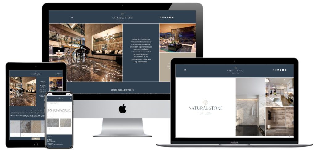 Natural Stone Collection Website Design Online Catalogue — website designed and developed by Online By Digital