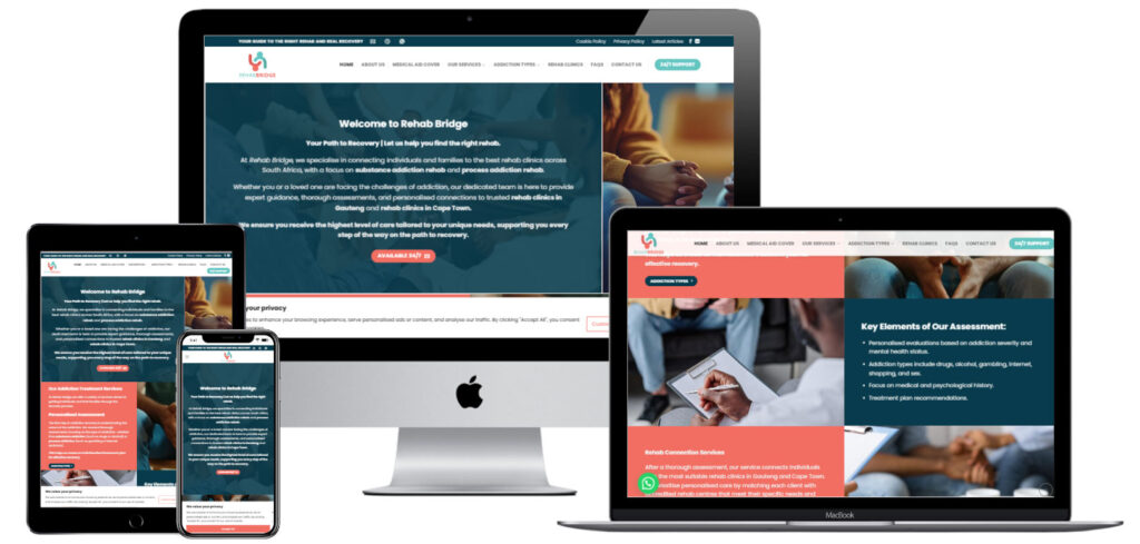 Rehab Bridge Web Design And Branding — website designed and developed by Online By Digital