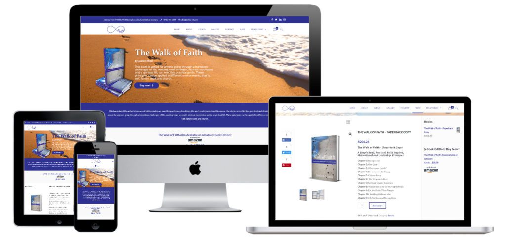 The Walk Of Faith By Justis Nkosi E-Commerce Web Design — website designed and developed by Online By Digital